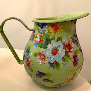 Mackenzie-Childs  Flower Market Pitcher - Green